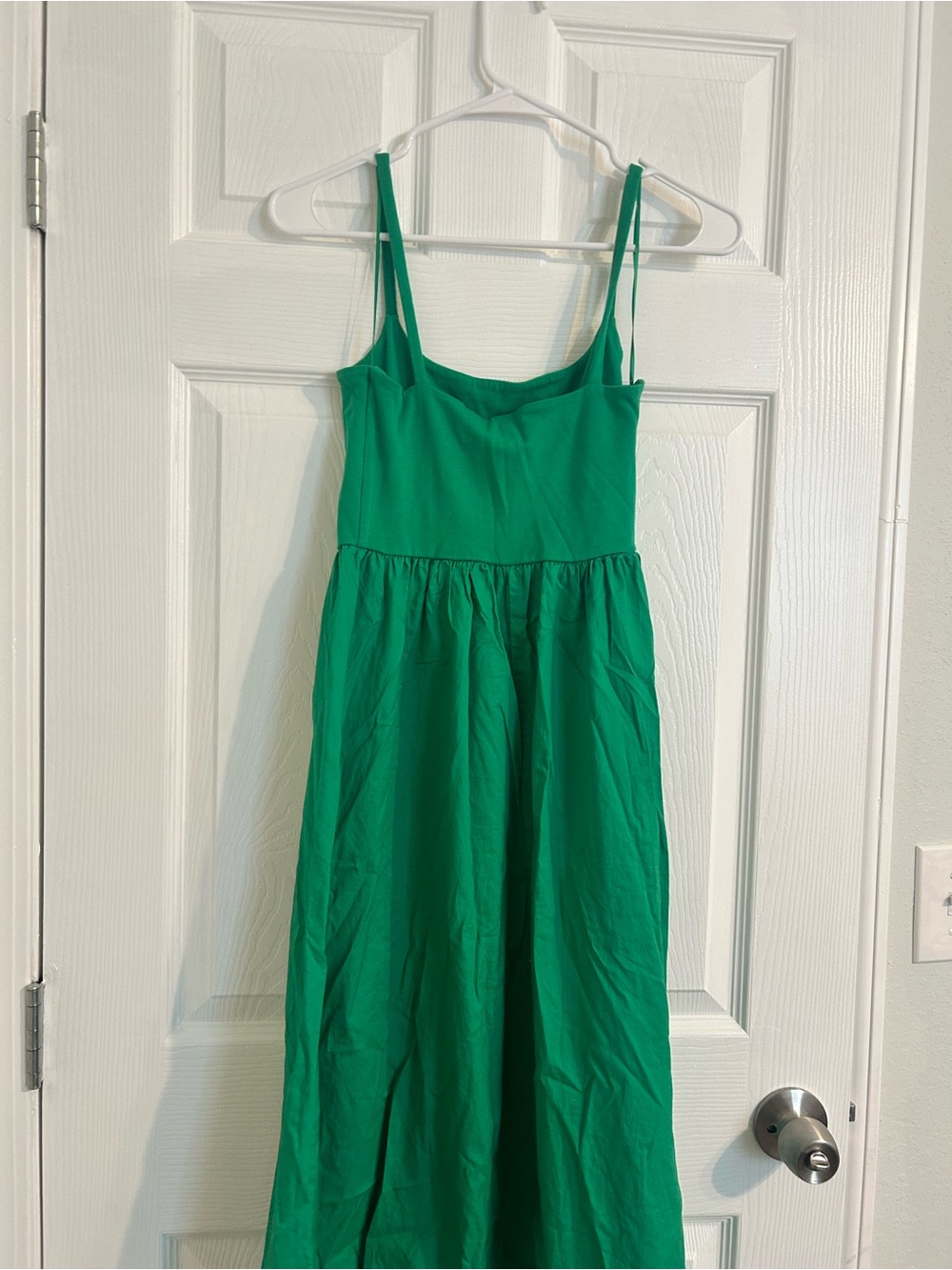 Kelly Green Mixed Media thin-Strap Maxi Dress - Picture 2 of 5